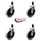 Service Caster 5 Inch Thermoplastic Rubber Wheel 1-3/5 Inch Expanding Stem Caster SCC, 4PK SCC-EX05S510-TPRS-134-4 - alternate 1